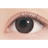 LensTown Hermera Gray — single-eye close-up showing the contact lens appearance