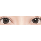 LensTown Hermera Gray — both eyes wearing the contact lenses
