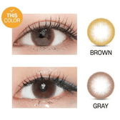 LensVery Honey U Brown — contact lens appearance comparison