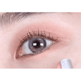 LensTown Hotto Strawberry Gray — single-eye close-up showing the contact lens appearance