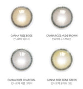 i-DOL Canna Roze Beige Brown — contact lens product information graphic