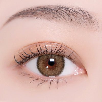 i-DOL Canna Roze Beige Brown colored contact lens, 13.0mm graphic diameter, Monthly wear