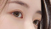 i-DOL Canna Roze Olive Green — contact lens appearance comparison