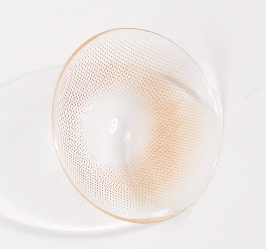 i-DOL EuroRing Mel Beige colored contact lens, 13.0mm graphic diameter, 6–12 month replacement