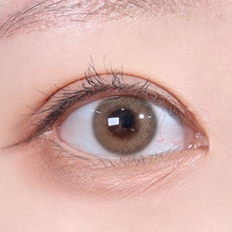 i-DOL EuroRing Mel Beige colored contact lens, 13.0mm graphic diameter, 6–12 month replacement