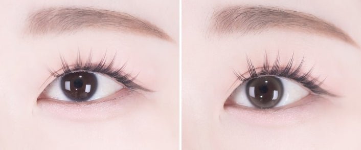 i-DOL Eyeis Ash Brown colored contact lens, 13.0mm graphic diameter, Monthly wear