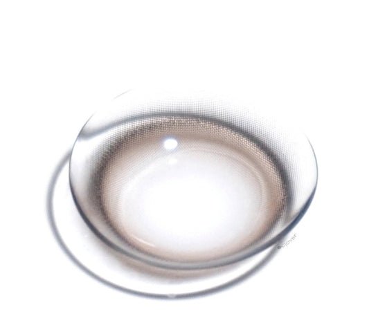 i-DOL Eyeis Ash Brown colored contact lens, 13.0mm graphic diameter, Monthly wear