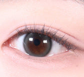 i-DOL Eyeis Essential Gray colored contact lens, 13.0mm graphic diameter, Monthly wear