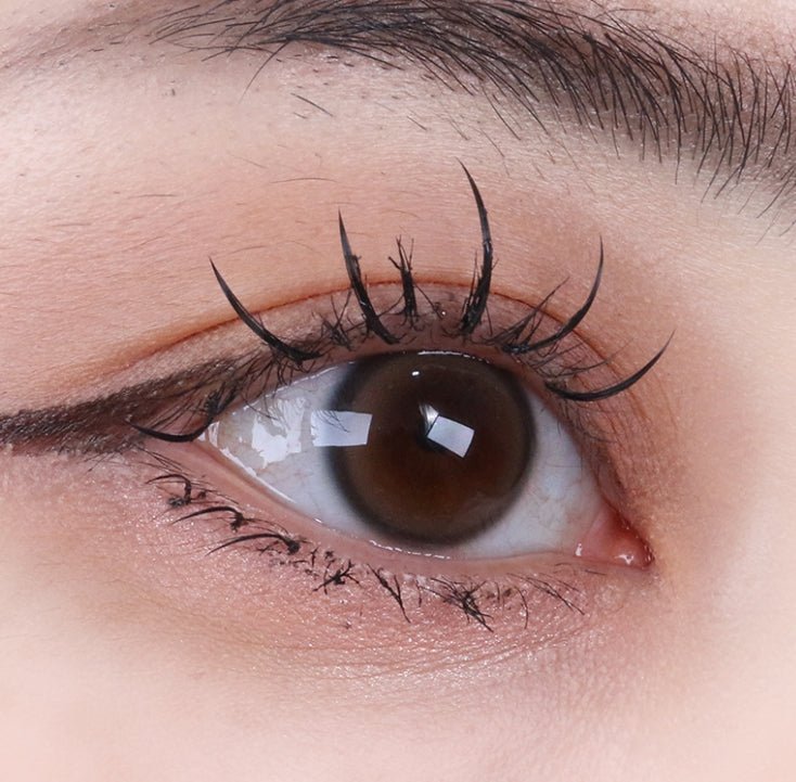 i-DOL Eyeis Melo Brown colored contact lens, 13.0mm graphic diameter, Monthly wear