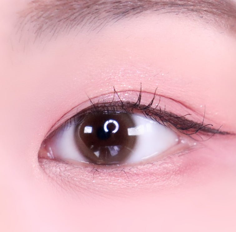 i-DOL Eyeis Melo Brown colored contact lens, 13.0mm graphic diameter, Monthly wear