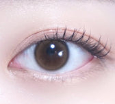 i-DOL Eyeis Melo Brown colored contact lens, 13.0mm graphic diameter, Monthly wear