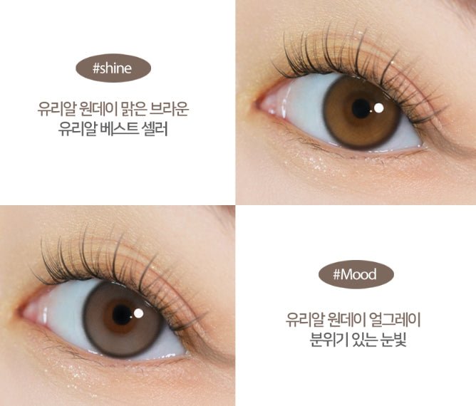i-DOL Yurial Earl Gray 1 Day (10p) colored contact lens, 13.2mm graphic diameter, Daily wear