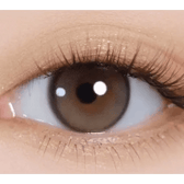 i-DOL Yurial Earl Gray — single-eye close-up showing the contact lens appearance