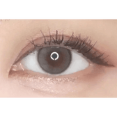 i-DOL Yurial Earl Gray — single-eye close-up showing the contact lens appearance