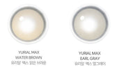i-DOL Yurial Max Earl Gray colored contact lens, 13.3mm graphic diameter, Monthly wear