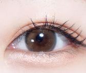 i-DOL Yurial Max Water Brown colored contact lens, 13.3mm graphic diameter, Monthly wear