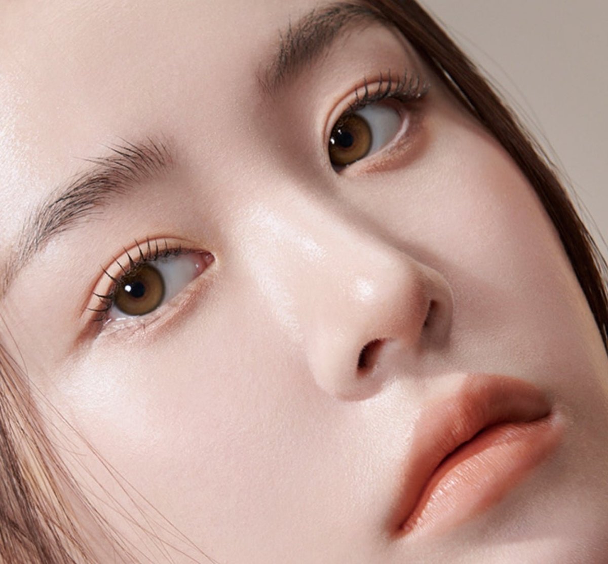 i-DOL Yurial Max Water Brown colored contact lens, 13.3mm graphic diameter, Monthly wear
