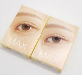 i-DOL Yurial Max Water Brown colored contact lens, 13.3mm graphic diameter, Monthly wear