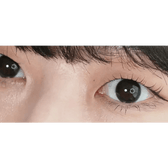 LensTown It's Basic Black colored contact lens, 12.9mm graphic diameter, Monthly wear