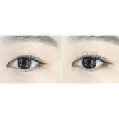 LensTown It's Basic Milk Choco colored contact lens, 12.9mm graphic diameter, Monthly wear