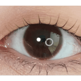 LensTown It's Basic Milk Choco colored contact lens, 12.9mm graphic diameter, Monthly wear