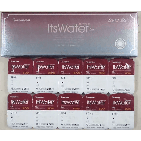 LensTown It's Water Brown (10p) — contact lens packaging