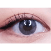 LensTown It's Water Gray (10p) — single-eye close-up showing the contact lens appearance