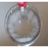 LensTown It's Water Gray (10p) — contact lens held with tweezers