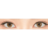 LensRang iWWi Ailleen Brown — both eyes wearing the contact lenses