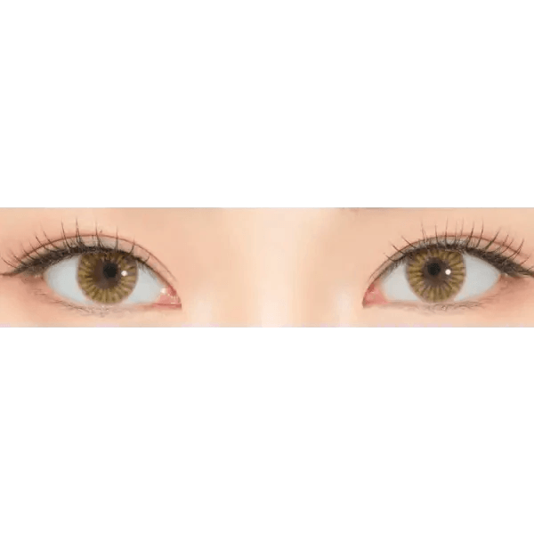 LensRang iWWi Ailleen Brown — both eyes wearing the contact lenses