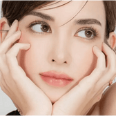 LensRang iWWi Celinay Brown — model portrait showing the contact lens look