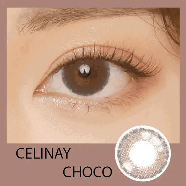 LensRang iWWi Celinay Choco — contact lens product information graphic