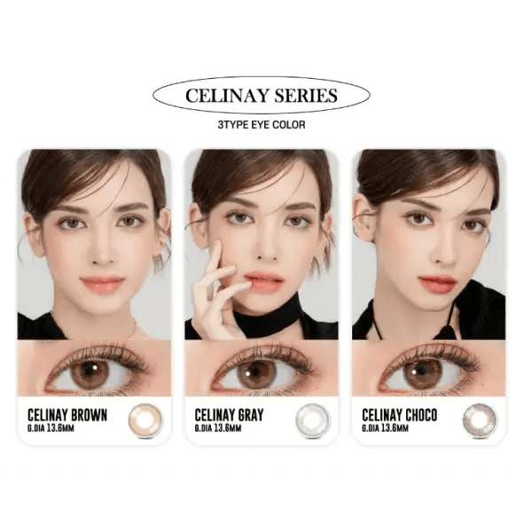 LensRang iWWi Celinay Choco — contact lens appearance comparison