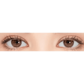 LensRang iWWi Celinay Choco — both eyes wearing the contact lenses