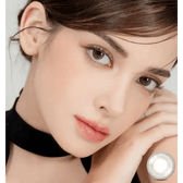 LensRang iWWi Celinay Gray — model portrait showing the contact lens look