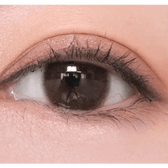 LensRang iWWi Hibiscus Brown — single-eye close-up showing the contact lens appearance