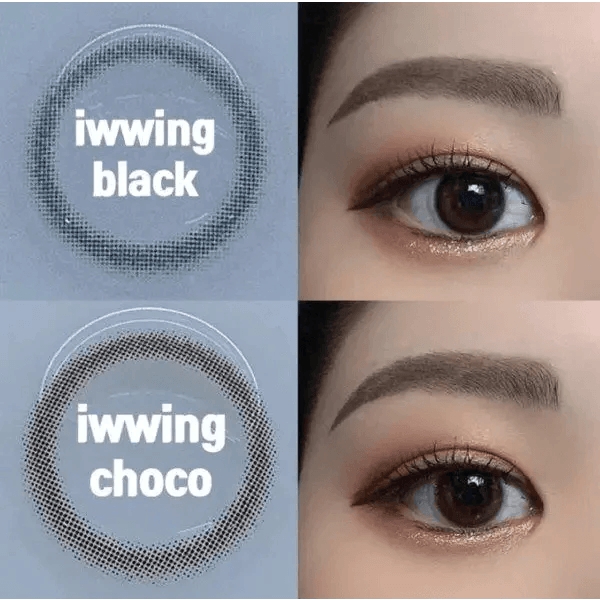 LensRang iWWi Iwwing Choco — contact lens appearance comparison