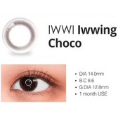 LensRang iWWi Iwwing Choco — contact lens product information graphic