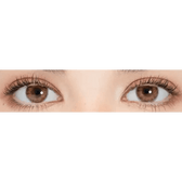 LensRang iWWi Iwwinka Brown — single-eye close-up showing the contact lens appearance