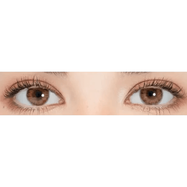 LensRang iWWi Iwwinka Brown — single-eye close-up showing the contact lens appearance