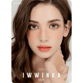 LensRang iWWi Iwwinka Gray — model portrait showing the contact lens look