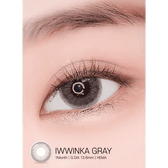 LensRang iWWi Iwwinka Gray — single-eye close-up showing the contact lens appearance