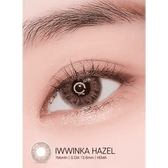 LensRang iWWi Iwwinka Hazel — single-eye close-up showing the contact lens appearance