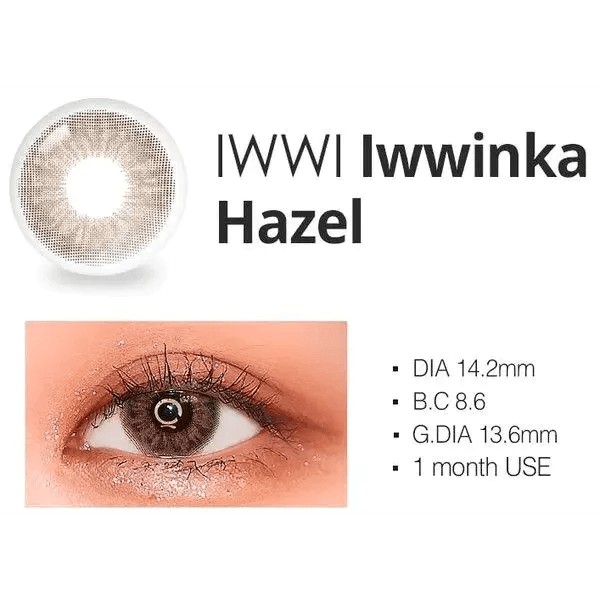 LensRang iWWi Iwwinka Hazel — contact lens product information graphic