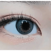 LensRang iWWi Narcissus Blue — single-eye close-up showing the contact lens appearance
