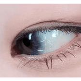 LensRang iWWi Narcissus Blue — single-eye close-up showing the contact lens appearance