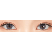 LensRang iWWi Narcissus Blue — both eyes wearing the contact lenses