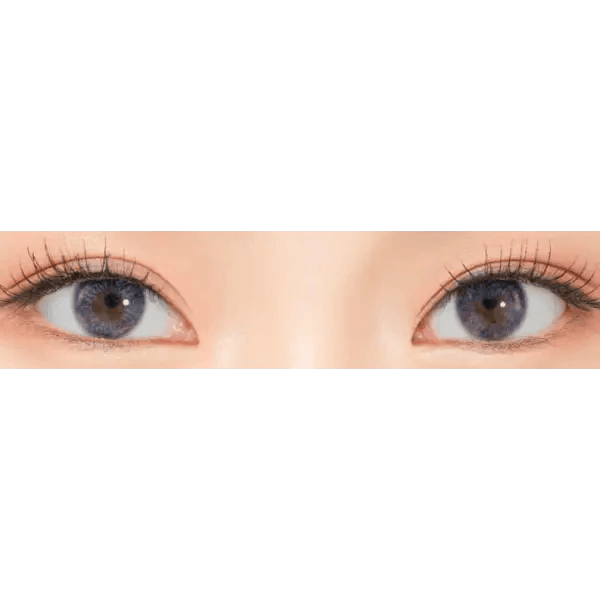 LensRang iWWi Narcissus Blue — both eyes wearing the contact lenses