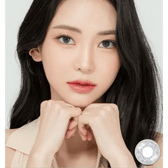 LensRang iWWi Narcissus Blue — model portrait showing the contact lens look