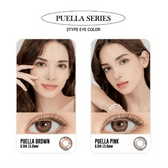 LensRang iWWi Puella Brown — contact lens appearance comparison